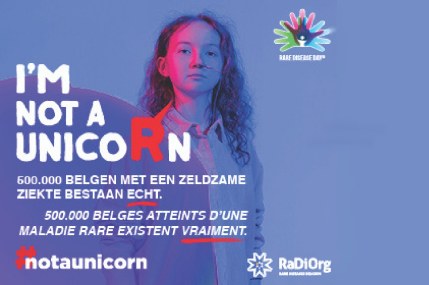 UZ Brussel Foundation - Zeldzame Ziekten - RaDiOrg - I'm Not A Unicorn - Foto artikel Insite